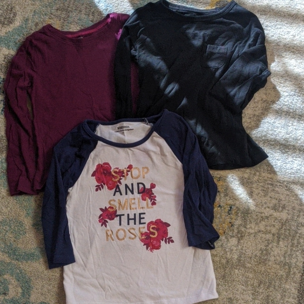 3 size 5 Long sleeve Shirts